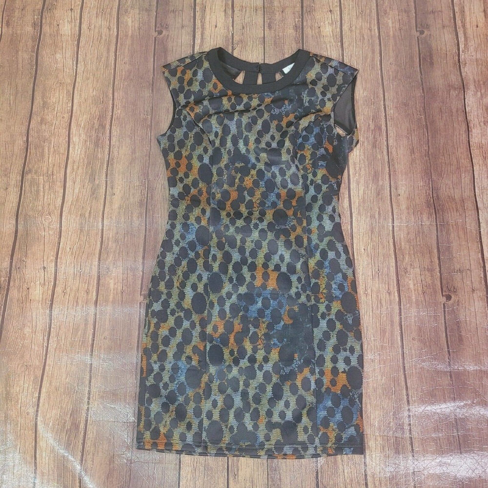 Lucy & Co.‎ Womens Dress Black M Cut Out Back Sleeveless Sheath Zippered